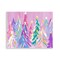Stupell Industries Pastel Christmas Trees Abstraction Wall Plaque Design by Arlington Prints